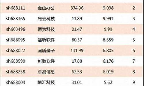 软件服务股票龙头前十名(软件服务行业的龙头股票)_https://www.023hushi.com_核准制科创板_第1张