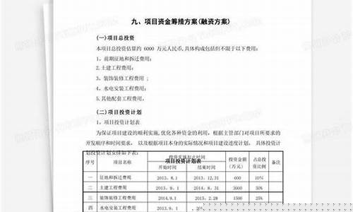 企业融资方案(企业融资方案计划书)_https://www.023hushi.com_新股申购_第1张
