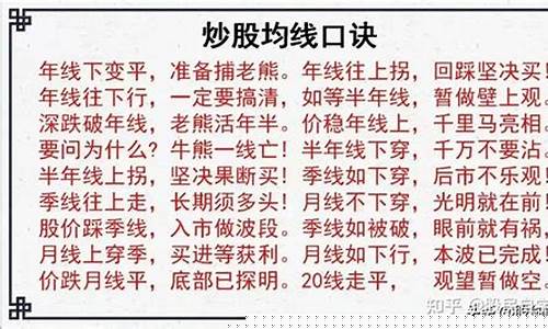 史上最佳炒股36句口诀(一分钟学会看k线图)_https://www.023hushi.com_新股_第1张